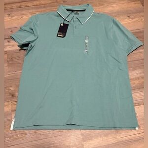 VRST short sleeve polo XL aqua dust new with tags
